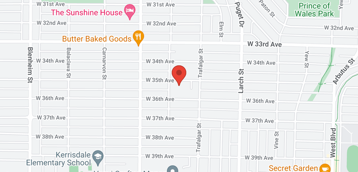 map of 2768 W 35TH AVENUE